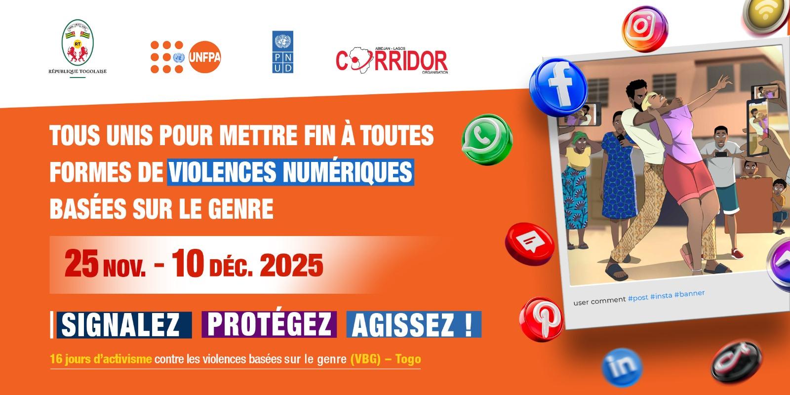 TOUS UNIS POUR METTRE FIN À TOUTES FORMES DE VIOLENCES NUMÉRIQUES BASÉES SUR LE GENRE