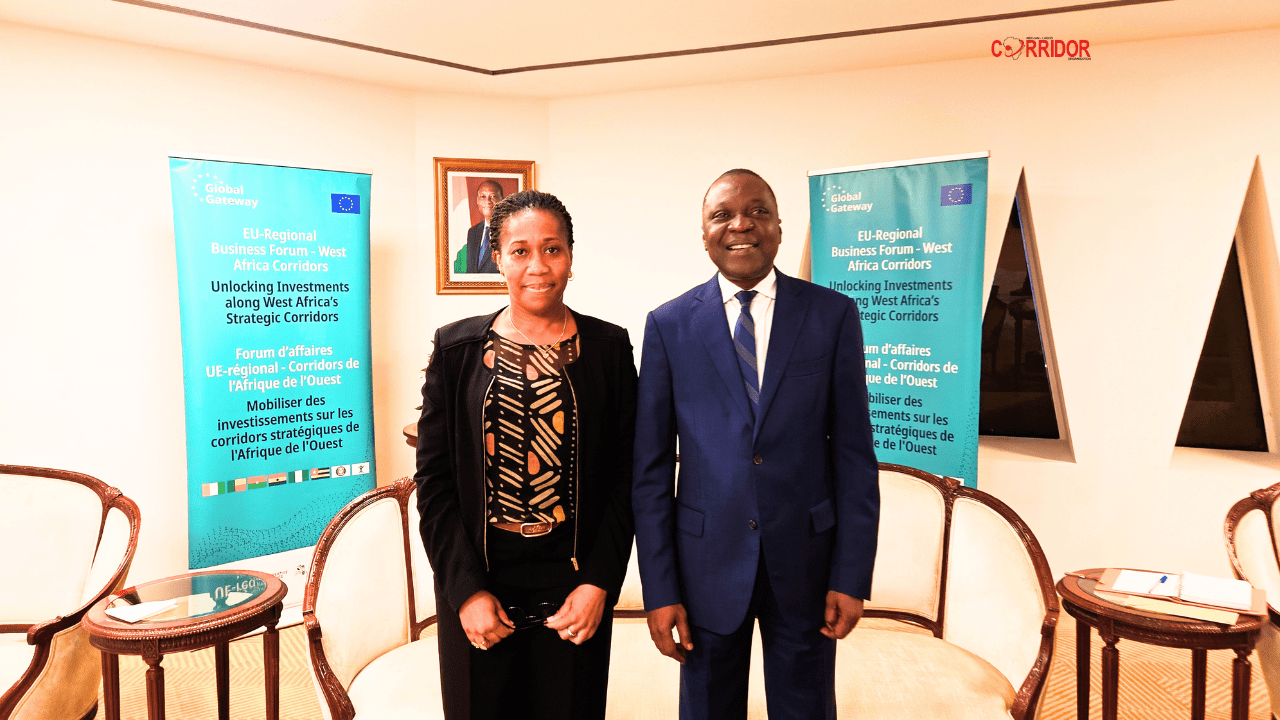 Dr Hortense ME reçue par le Ministre des Transports de Côte d’Ivoire